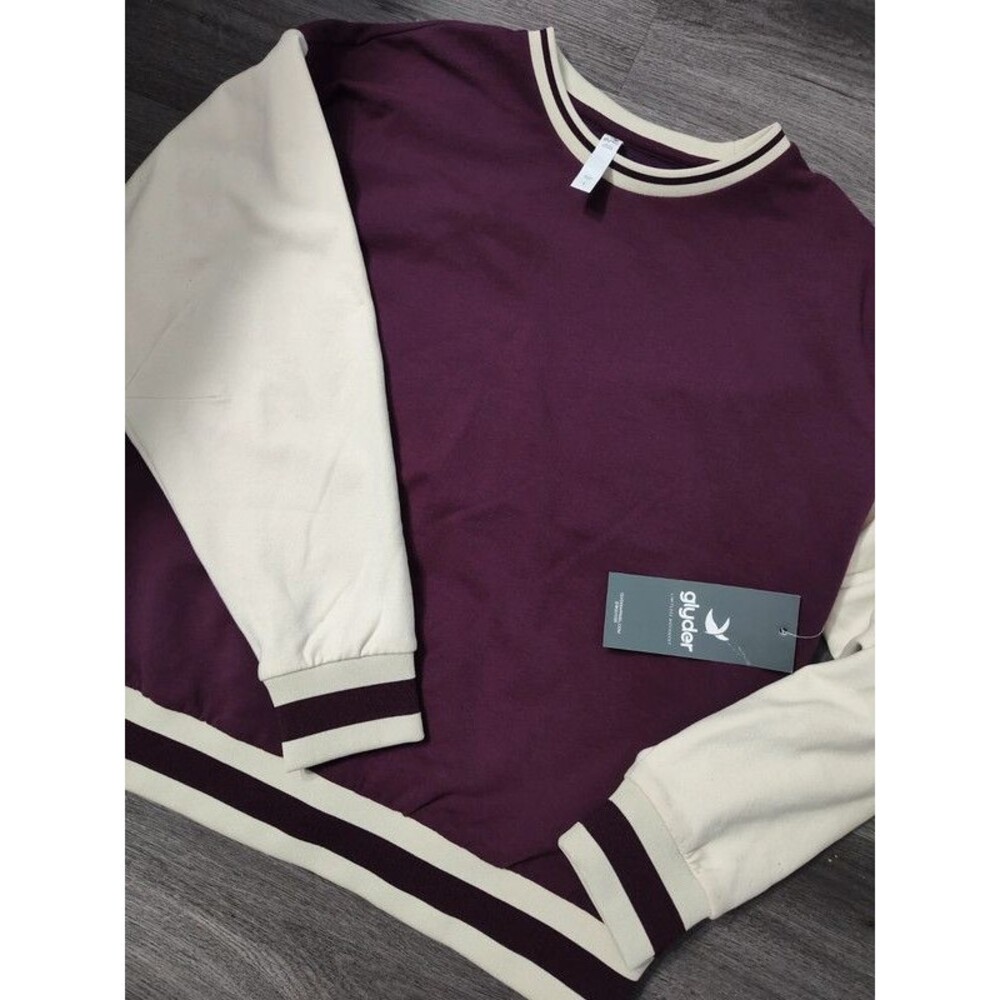 Glyder oversized soft mulberry purple sweatshirt women's S oversize (read text)